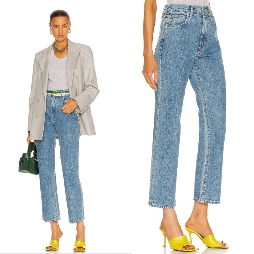 SLVRLAKE Blue Straight Leg Jeans - Picture 1 of 14